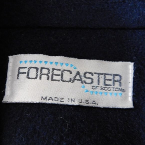 Forecaster Navy Blue Wool Blend Pea Coat - Picture 9 of 10